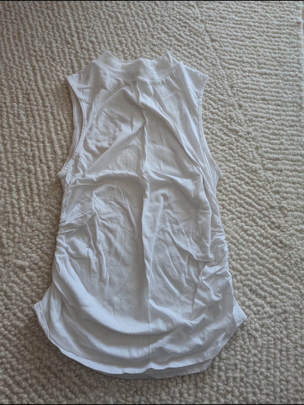 Something Navy White Sleeveless Tank Top